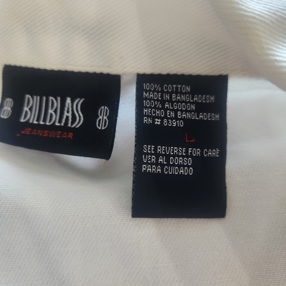 Bill Blass White Jean Jacket - Picture 2 of 2